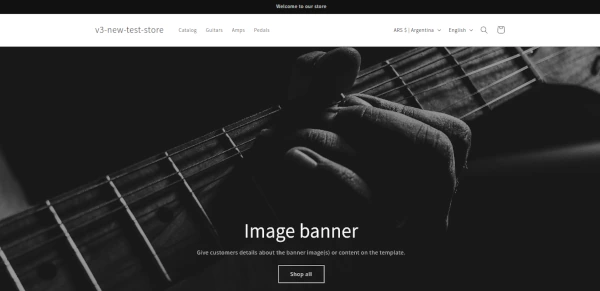 SHOPIFY ECOMMERCE STOREFRONT